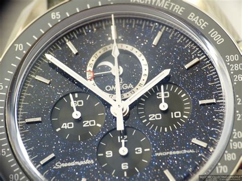 omega speedmaster aventurine dial|omega speedmaster moon phase.